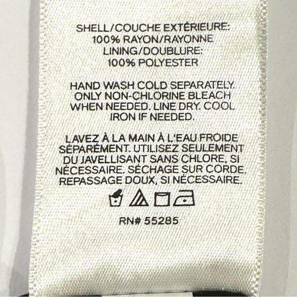 Express Black Satin Damask Faux Wrap Dress - Picture 9 of 9